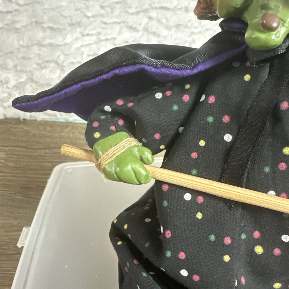 Russ Berrie Halloween Shelf Sitter Grizelda  Witch Kathleen Kelly Critter Factor - Picture 4 of 11